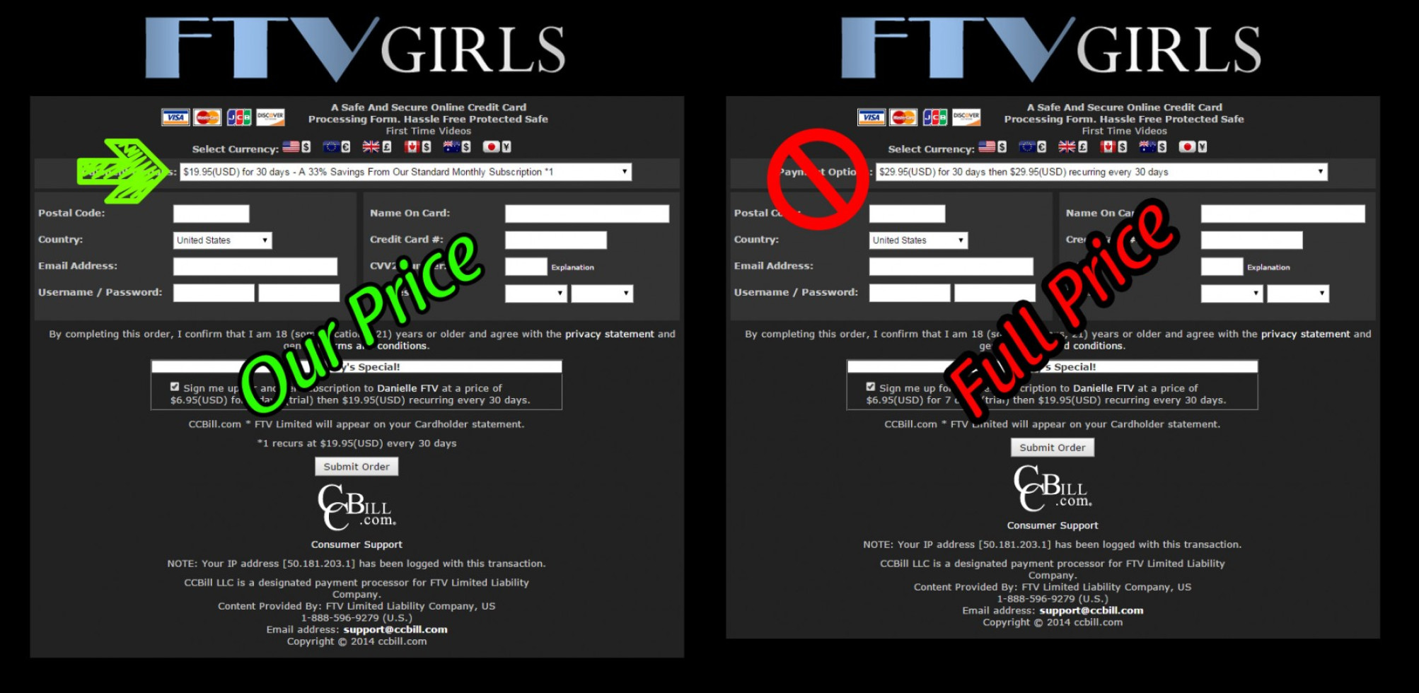 Proof Of Our FTV Girls Discount Price